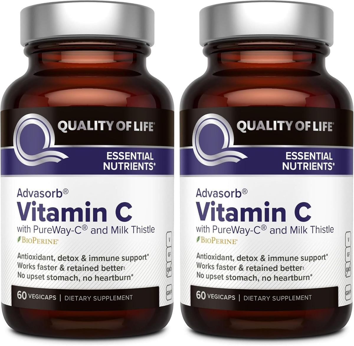 Quality of Life – Advasorb® Vitamin C Supplement – 60 Vegicaps - görsel 7