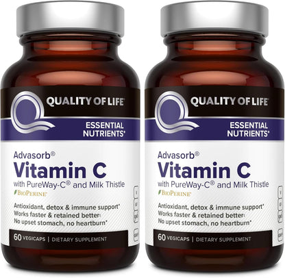 Quality of Life – Advasorb® Vitamin C Supplement – 60 Vegicaps