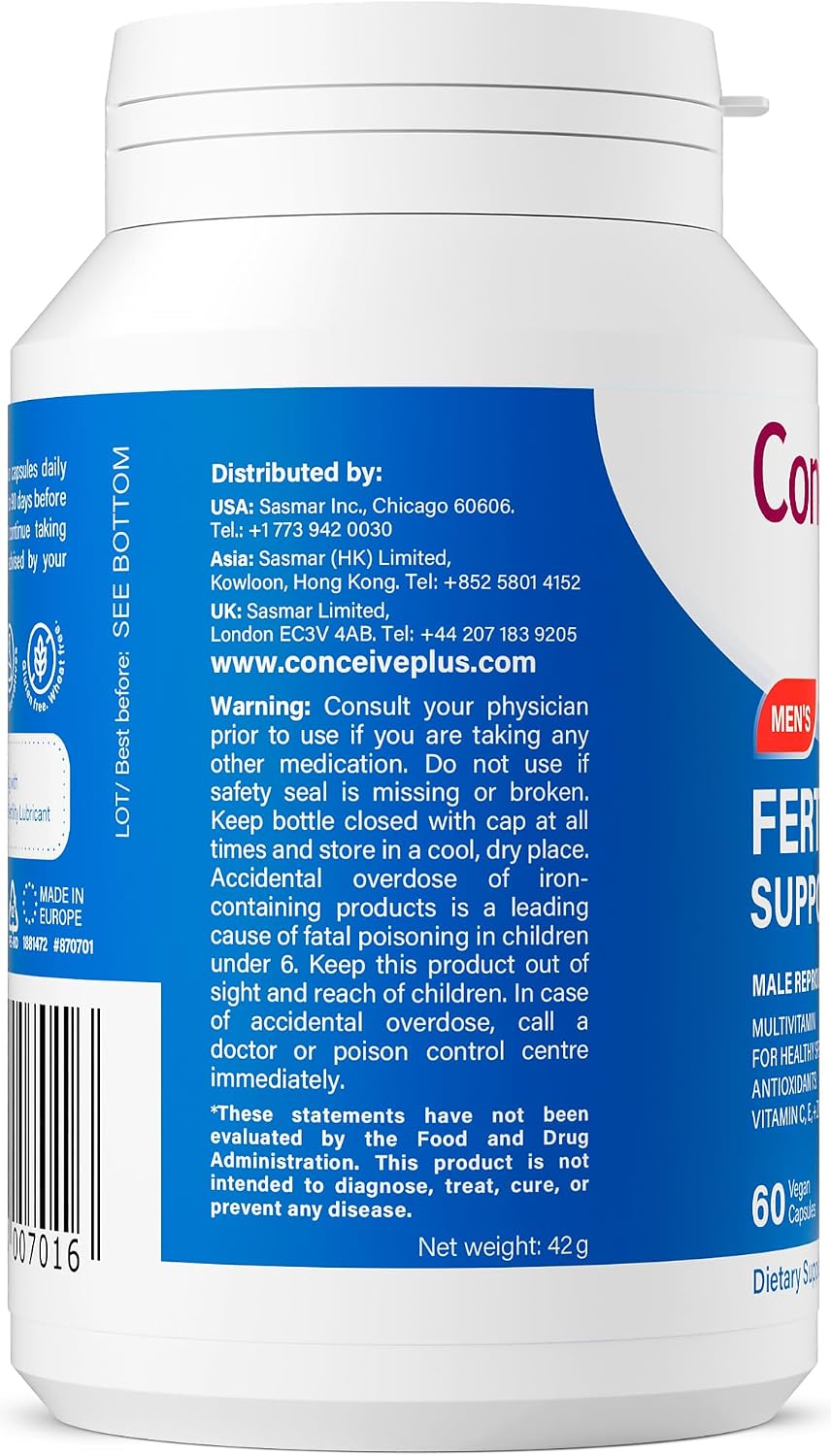 CONCEIVE PLUS Fertility Support for Men – 60 Capsules - görsel 3