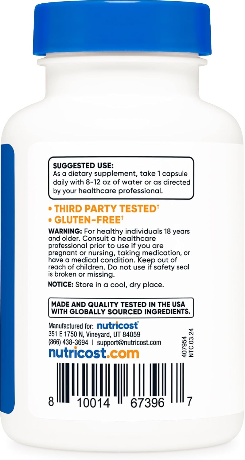 Nutricost Luteolin 100mg, 120 Capsules - Vegetarian & Non-GMO - görsel 4