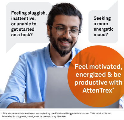 NeuroScience AttenTrex Chewable Brain Supplement for Memory & Focus (60 Tablets)