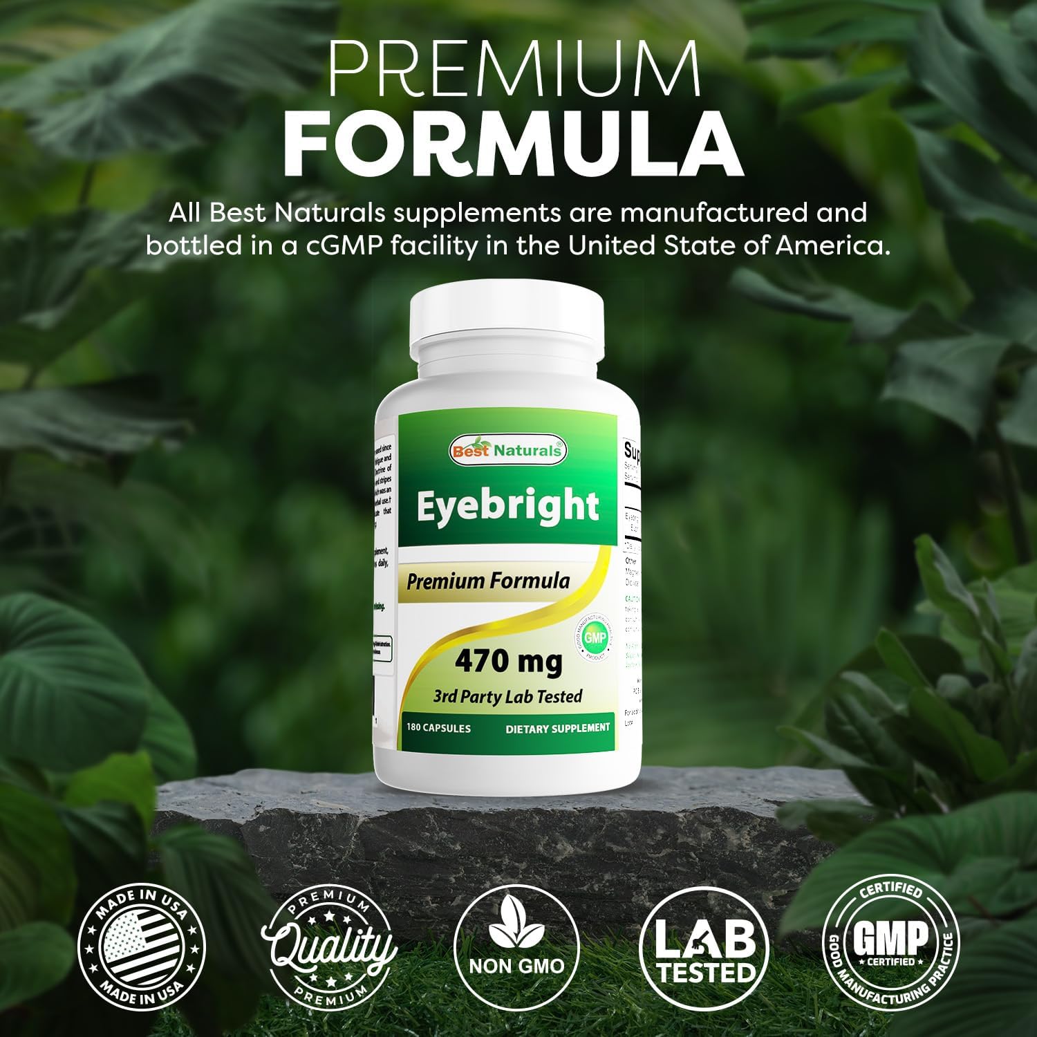 Best Naturals Eyebright 470 mg, 180 Capsules - görsel 5