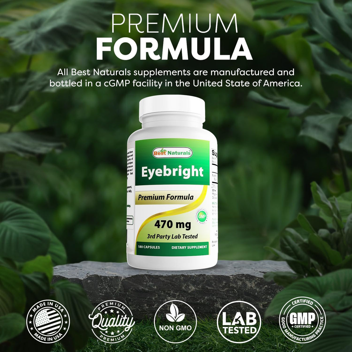 Best Naturals Eyebright 470 mg – 180 Capsules (Pack of 3) - görsel 5