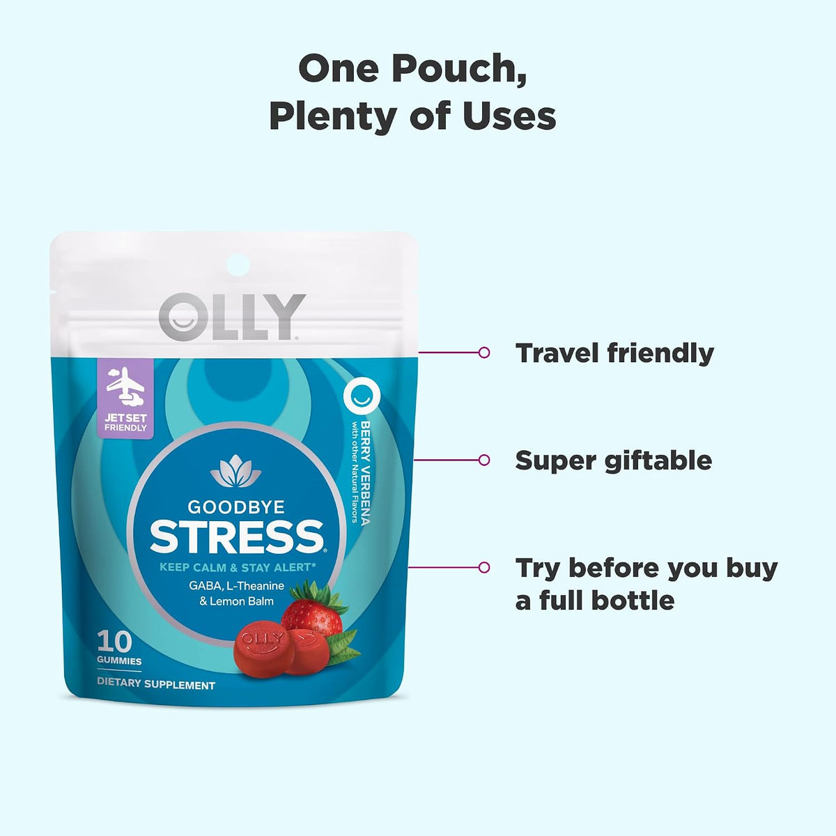 OLLY Goodbye Stress Gummies Trial Size - görsel 4