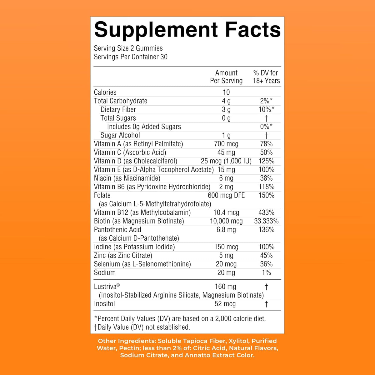 MaryRuth's Multivitamin + Hair Growth Gummies with Lustriva® | Biotin 10,000 mcg | for Hair, Skin & Nails - görsel 8