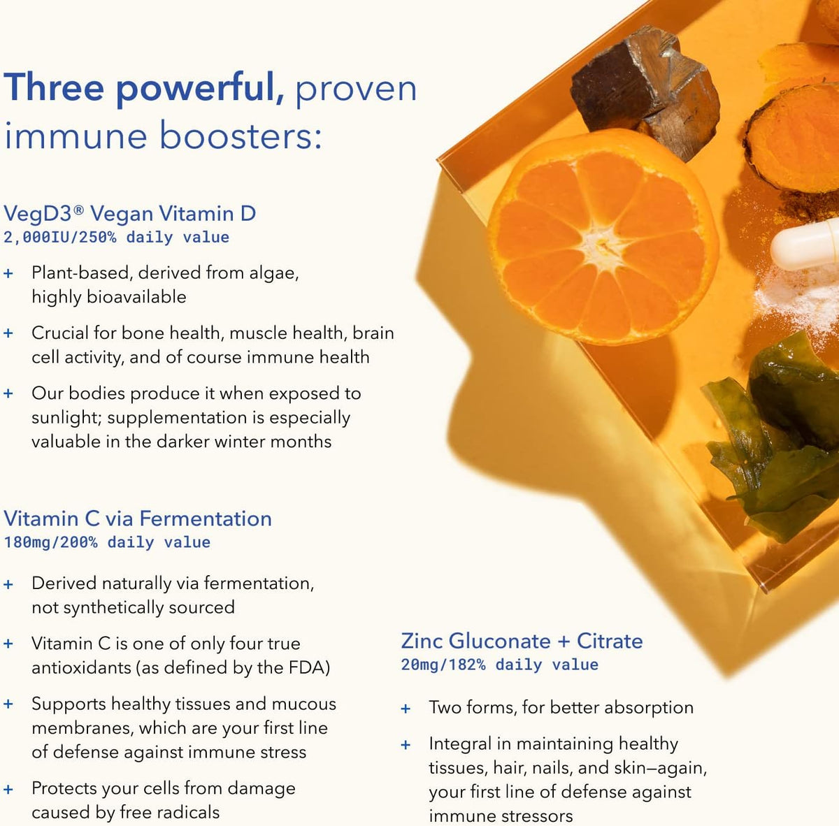 TRU NIAGEN Immune Support Supplement – Daily Defence with Niagen, Vitamin C, D3, Zinc & Theracurmin, 30ct - görsel 4