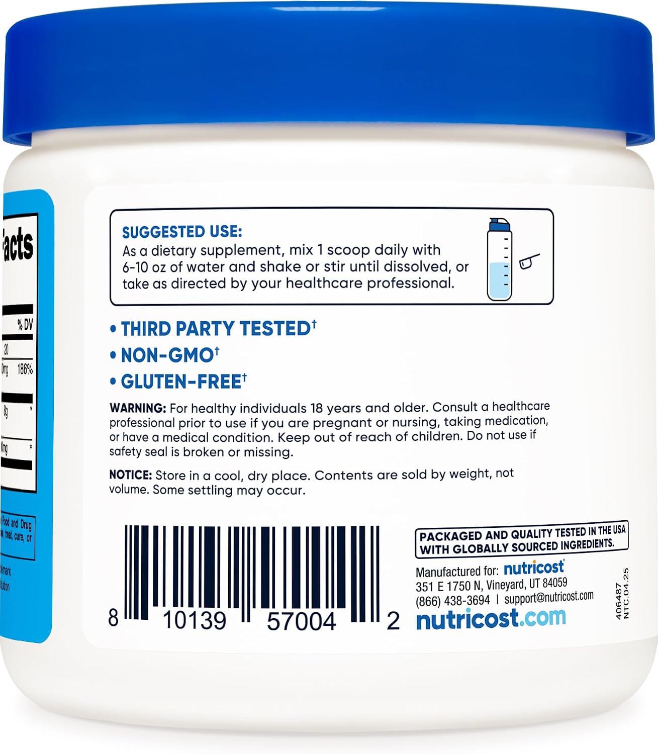 Nutricost Magnesium BHB Salts - Exogenous Ketone Supplement, Unflavoured, 250g - görsel 4