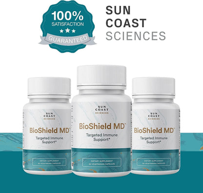 SUN COAST SCIENCES BioShield MD - Premium Immune Support with Vitamin C, D, and Zinc (60 Capsules)