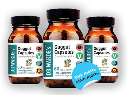 DR WAKDE'S Guggul Capsules (Mukul Myrrh) - 60 Vegan Capsules