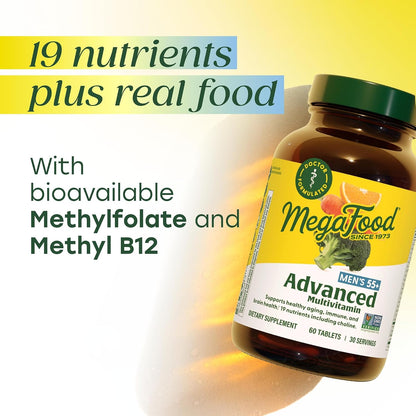 MegaFood Advanced Multivitamin for Men 55+