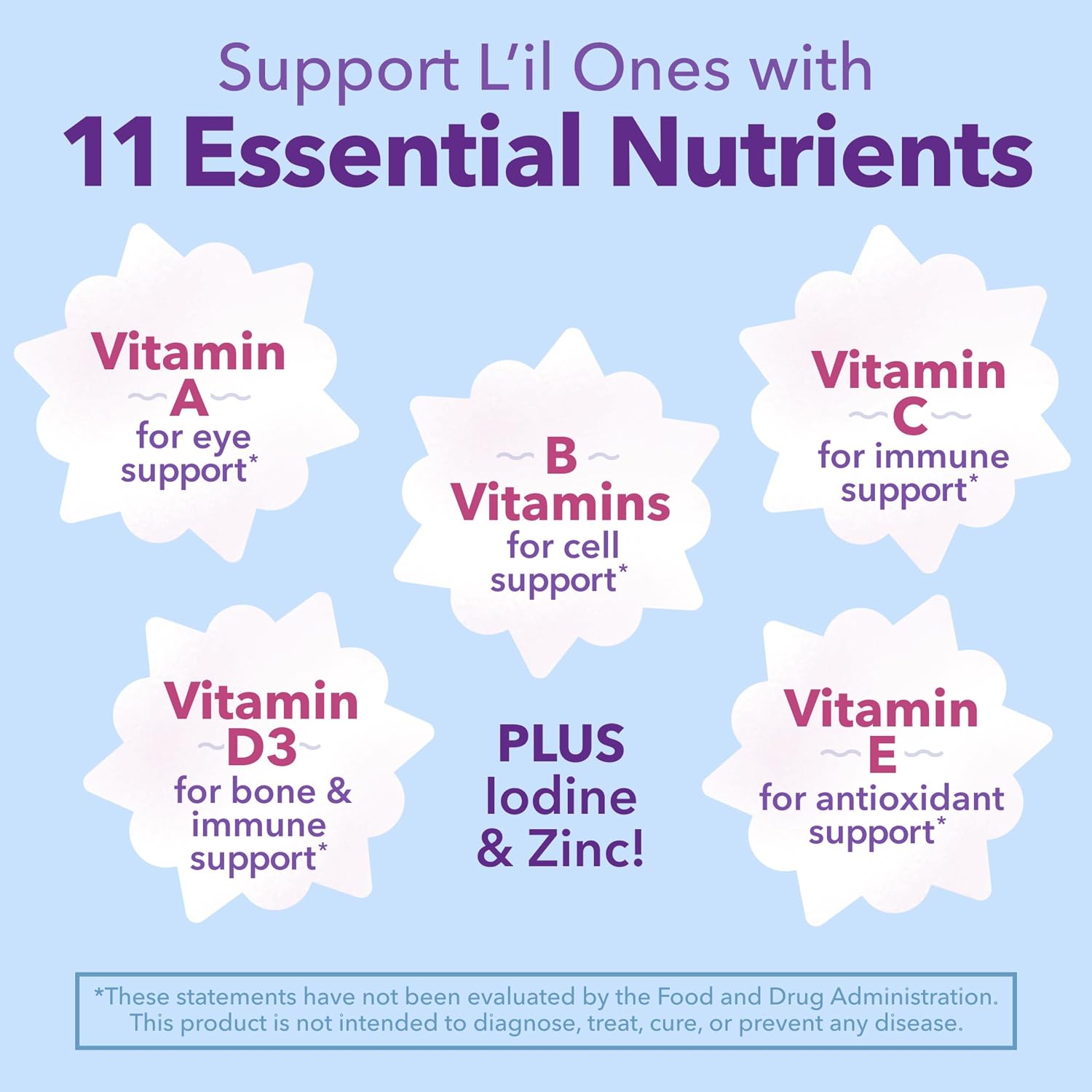 L'il Critters Disney Frozen Children's Multivitamin Gummies - 60 Gummies - görsel 2