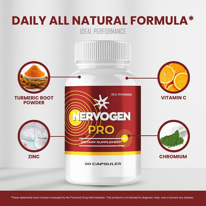 IDEAL PERFORMANCE (5 Pack) Nervogen Pro Food Supplement (300 Capsules)