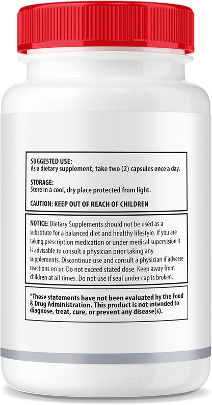 Vitazenlabs Blood Support Plus, Maximum Strength All-Natural Formula, 120 Capsules (Pack of 2)