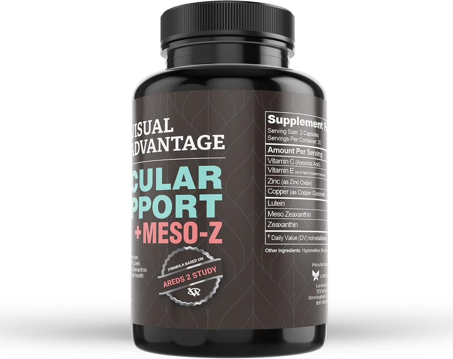 Visual Advantage® Macular Support + Meso-Z – Blue Light Eye Supplement with Triple Antioxidants (60 Capsules) - görsel 5