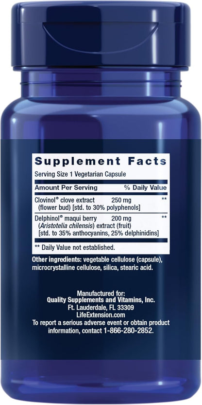 Life Extension Glycaemic Guard – Blood Sugar Support with Clove & Maqui Berry