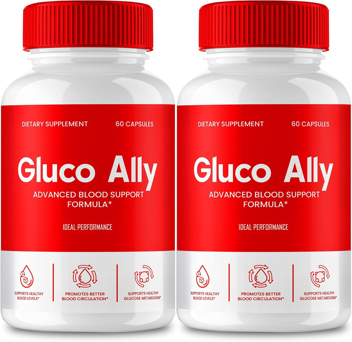 Gluco Ally Capsules – Maximum Strength All-Natural Formula (2 Pack) - görsel 1
