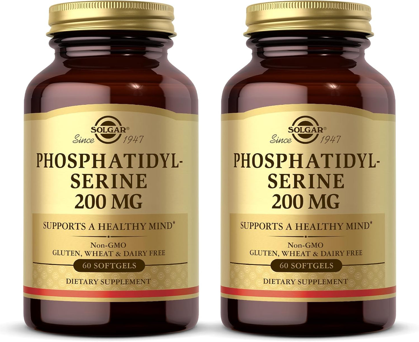 Solgar Phosphatidyl-Serine 200 mg, 60 Softgels (Pack of 2) - görsel 1