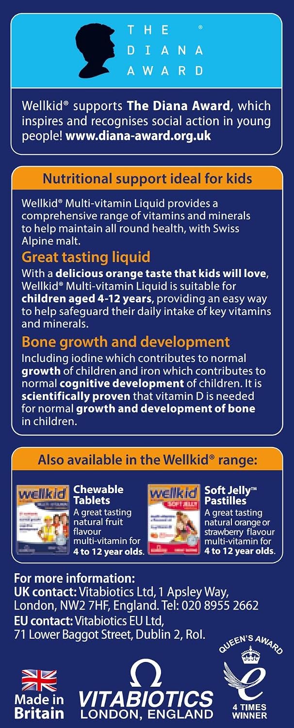 Wellkid by Vitabiotics Multivitamin Liquid 150ml - görsel 5