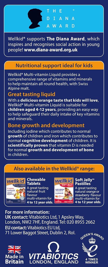 Wellkid by Vitabiotics Multivitamin Liquid 150ml