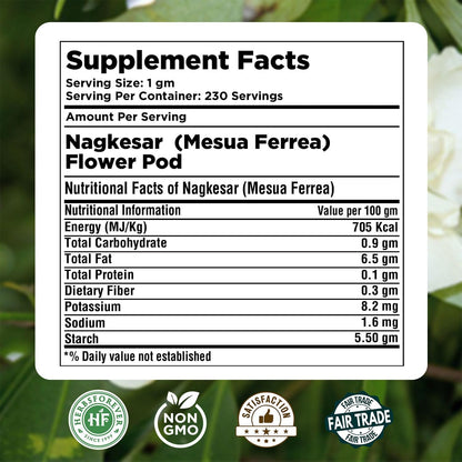 HerbsForever Nagkesar (Mesua Ferrea) Flower Pod Powder – 454 g (1 lb)