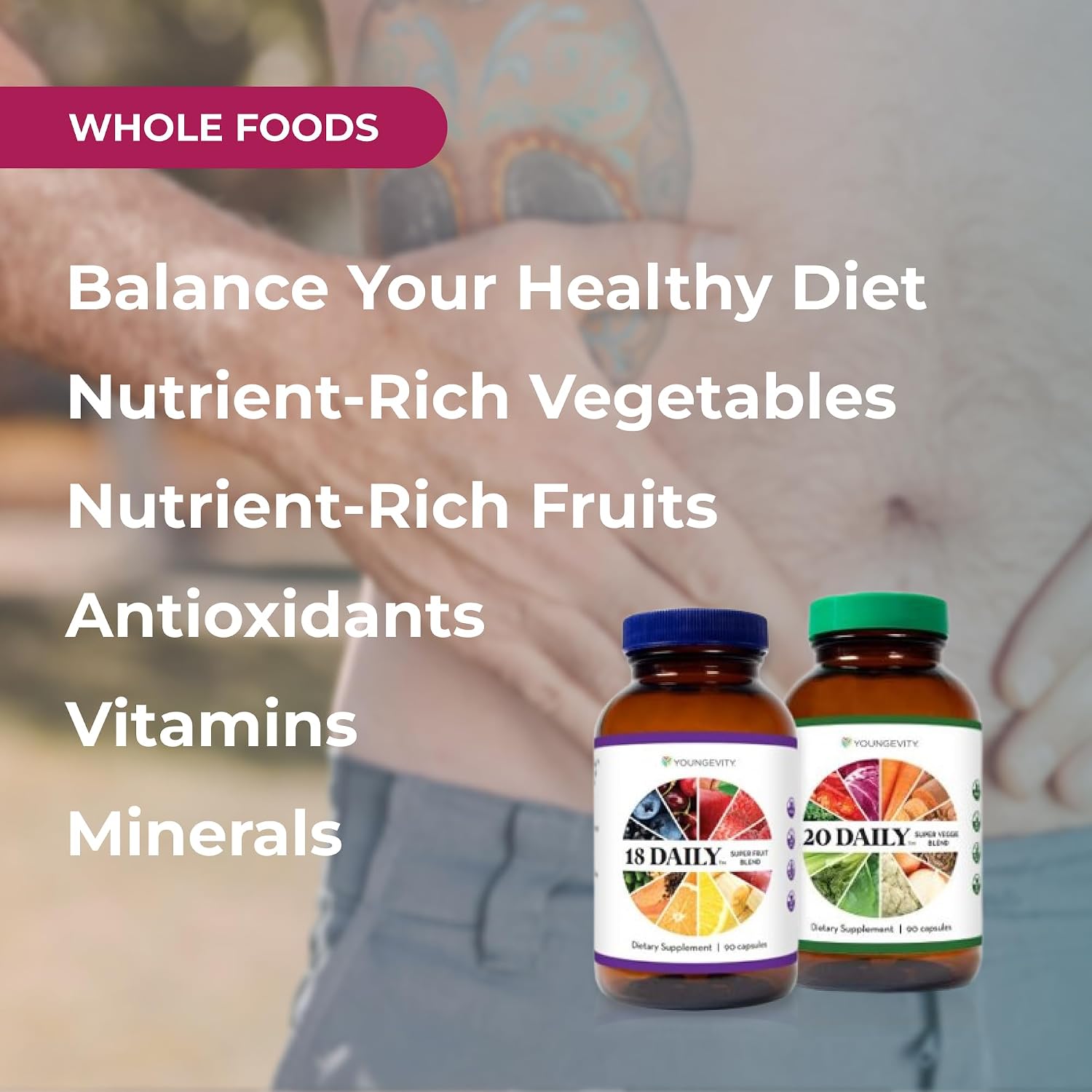 Youngevity 18 Daily Super Fruit Blend & 20 Daily Super Veggie Blend - görsel 4