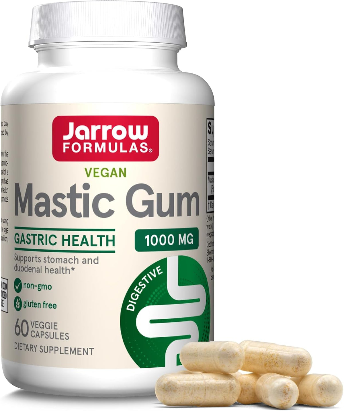 Jarrow Formulae Mastic Gum 1000 mg – 120 Veggie Capsules - görsel 9