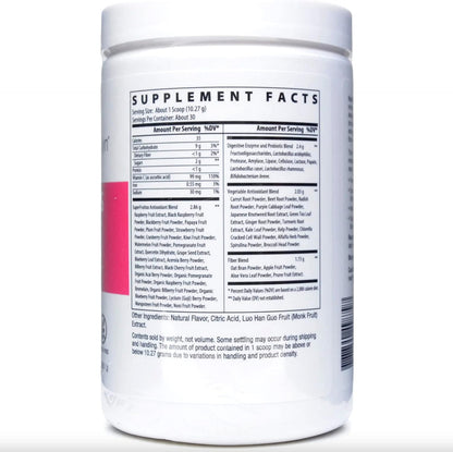 Nutri-Dyn Fruits & Greens Gluten-free Powder, Pink Lemonade, 306 g