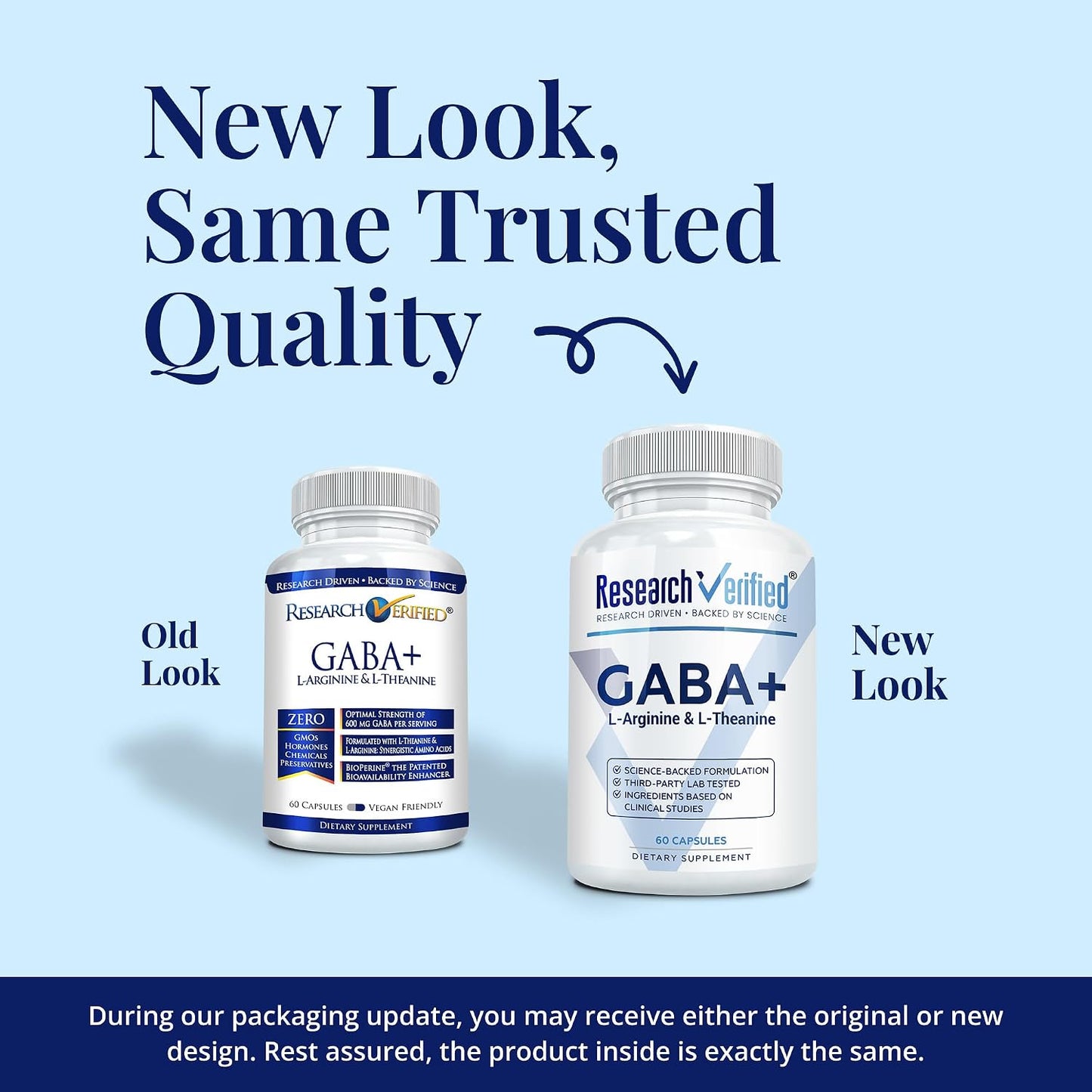 Research Verified GABA+ - Relaxation, Mood & Sleep Support - 600mg GABA, L-Arginine, L-Theanine, P5P, BioPerine - 60 Vegan Capsules (Pack of 3) - görsel 2