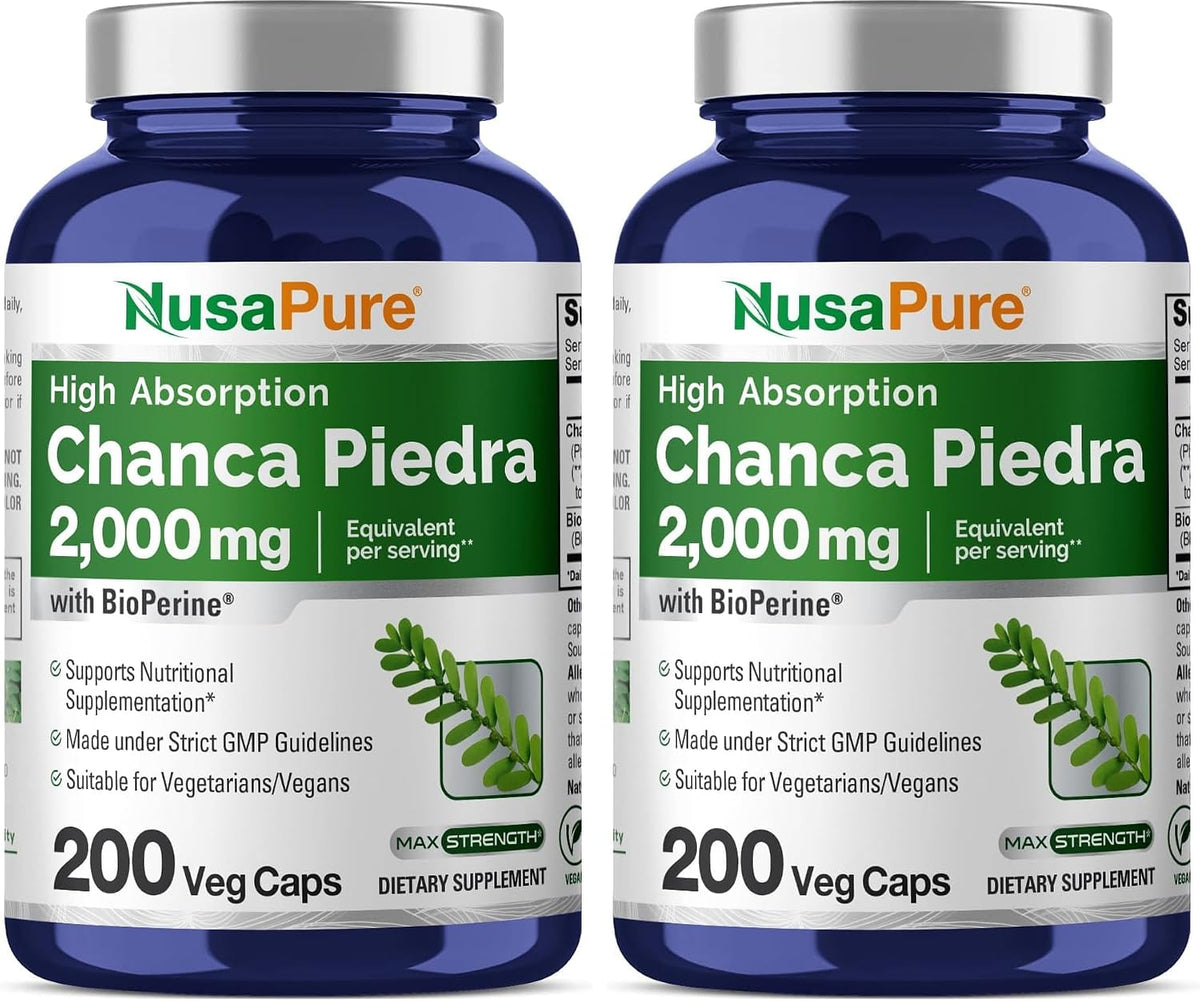 NusaPure Chanca Piedra 200 mg – 200 Veg Capsules (Non-GMO, Vegan) - görsel 7