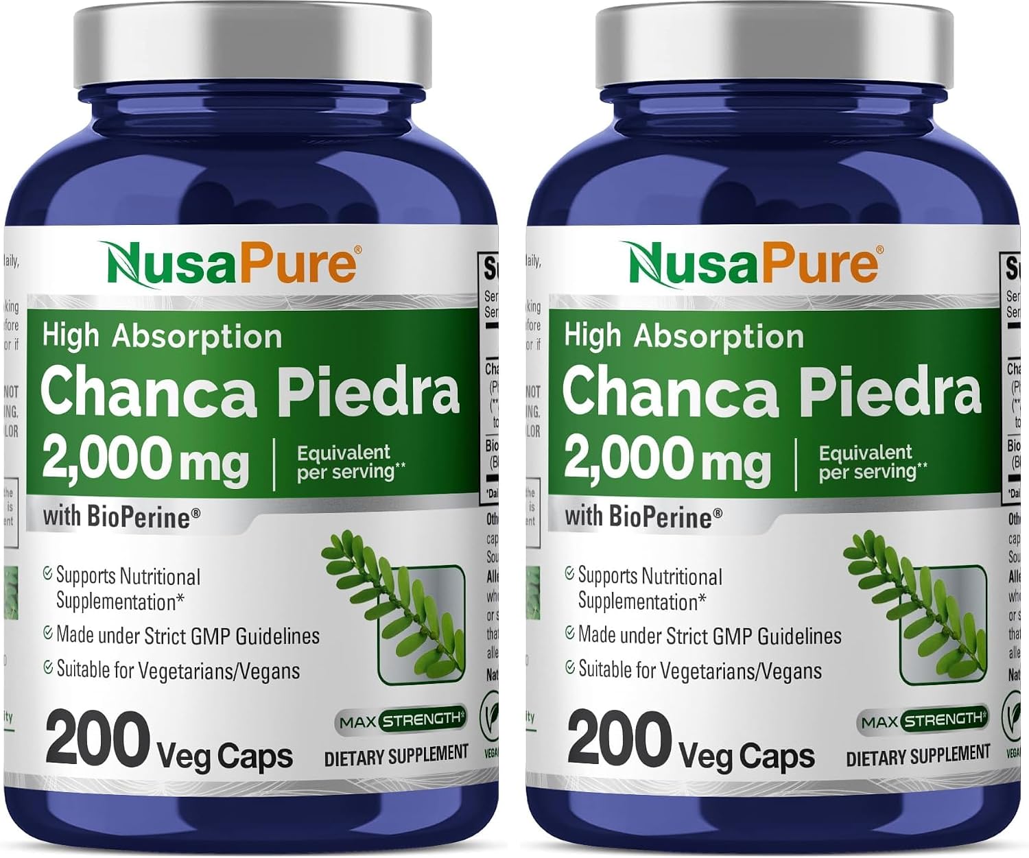 NusaPure Chanca Piedra 200 mg – 200 Veg Capsules (Non-GMO, Vegan) - görsel 7
