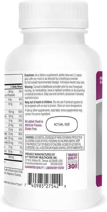 21st Century Sentry Senior Women 50 Plus Tablets, 100 Tablets