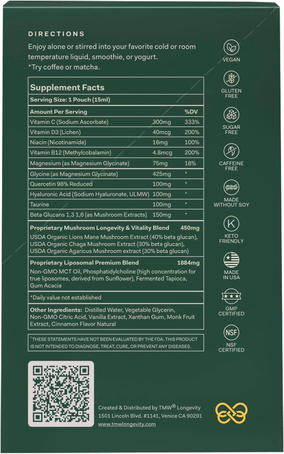 Essential Longevity® — 100% Liposomal 15-in-One Stack, 30 Sachets - görsel 4