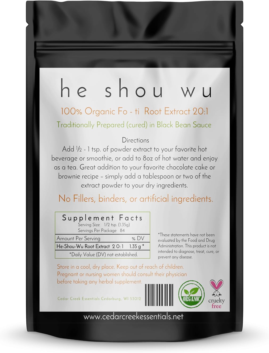 Fo-ti Root Extract Organic He Shou Wu 20:1 Cured Powder Concentrate - görsel 2
