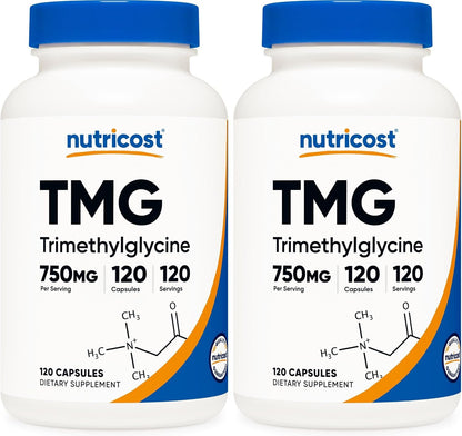 Nutricost TMG (Trimethylglycine) 750mg, 120 Capsules