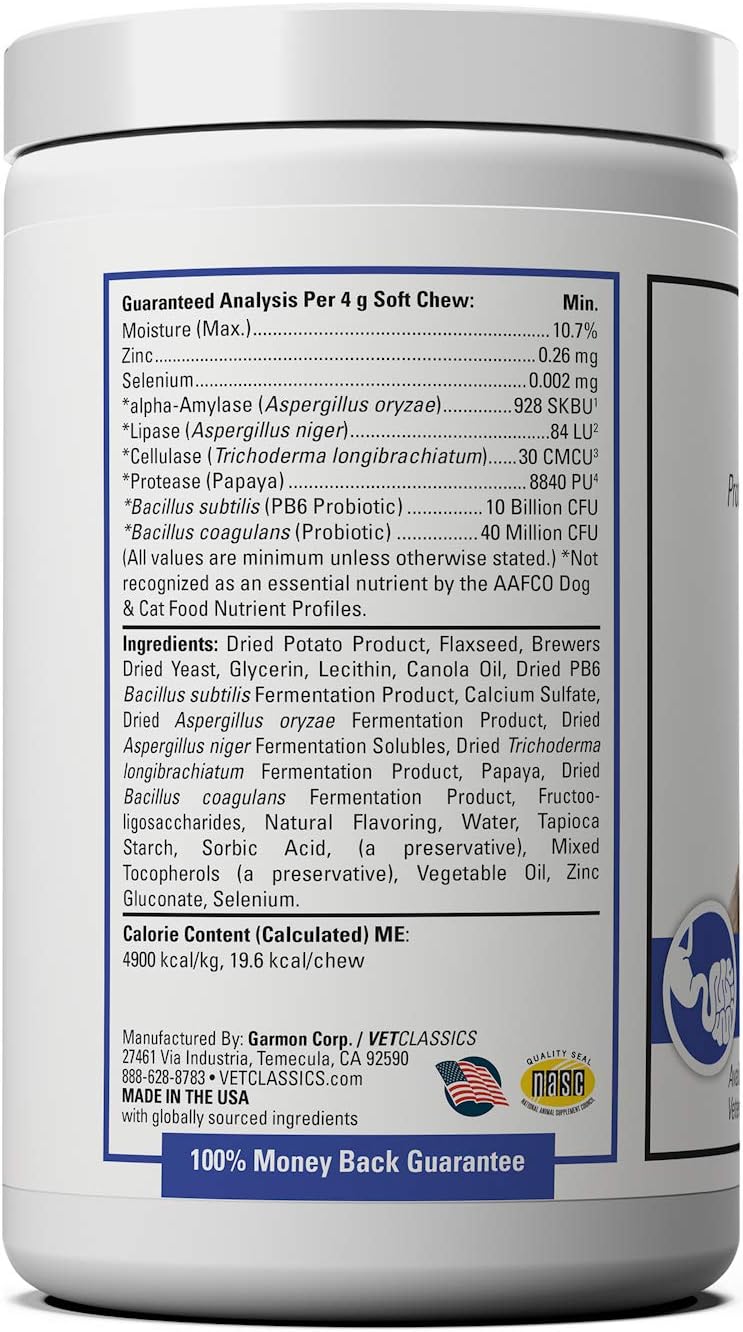 Vet Classics Protegrity GI Probiotics for Dogs and Cats - 45 Soft Chews - görsel 2