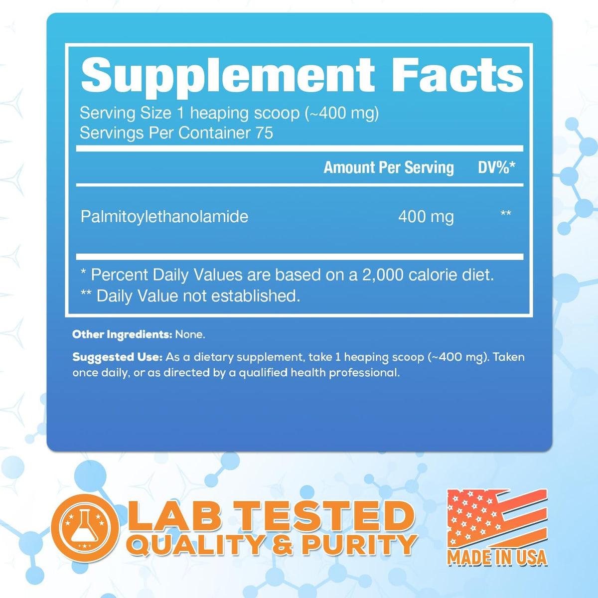Harvest Naturals Palmitoylethanolamide (PEA) Powder - 400mg, 30g - görsel 3