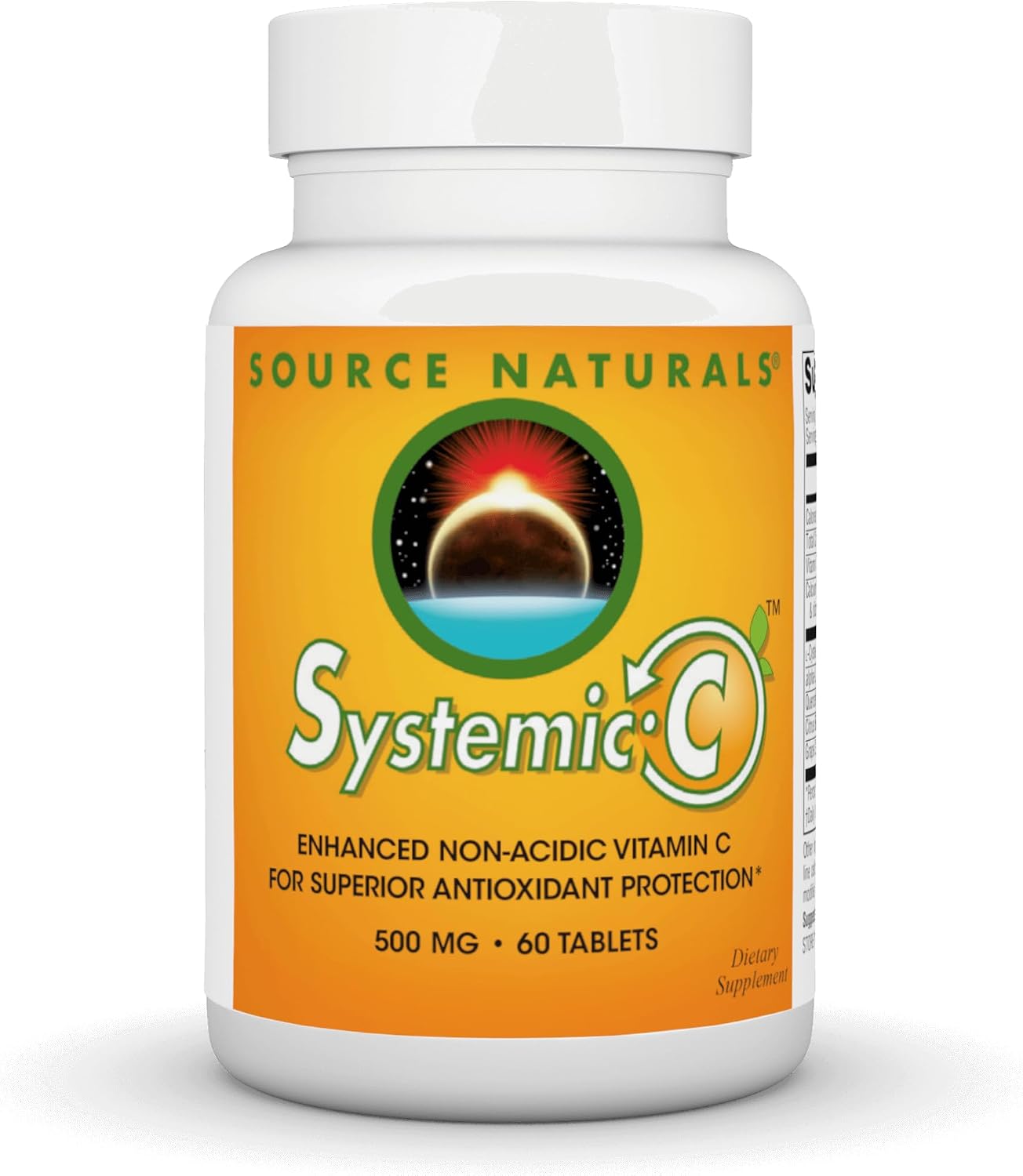 Source Naturals Systemic C, 500mg – 60 Tablets - görsel 1