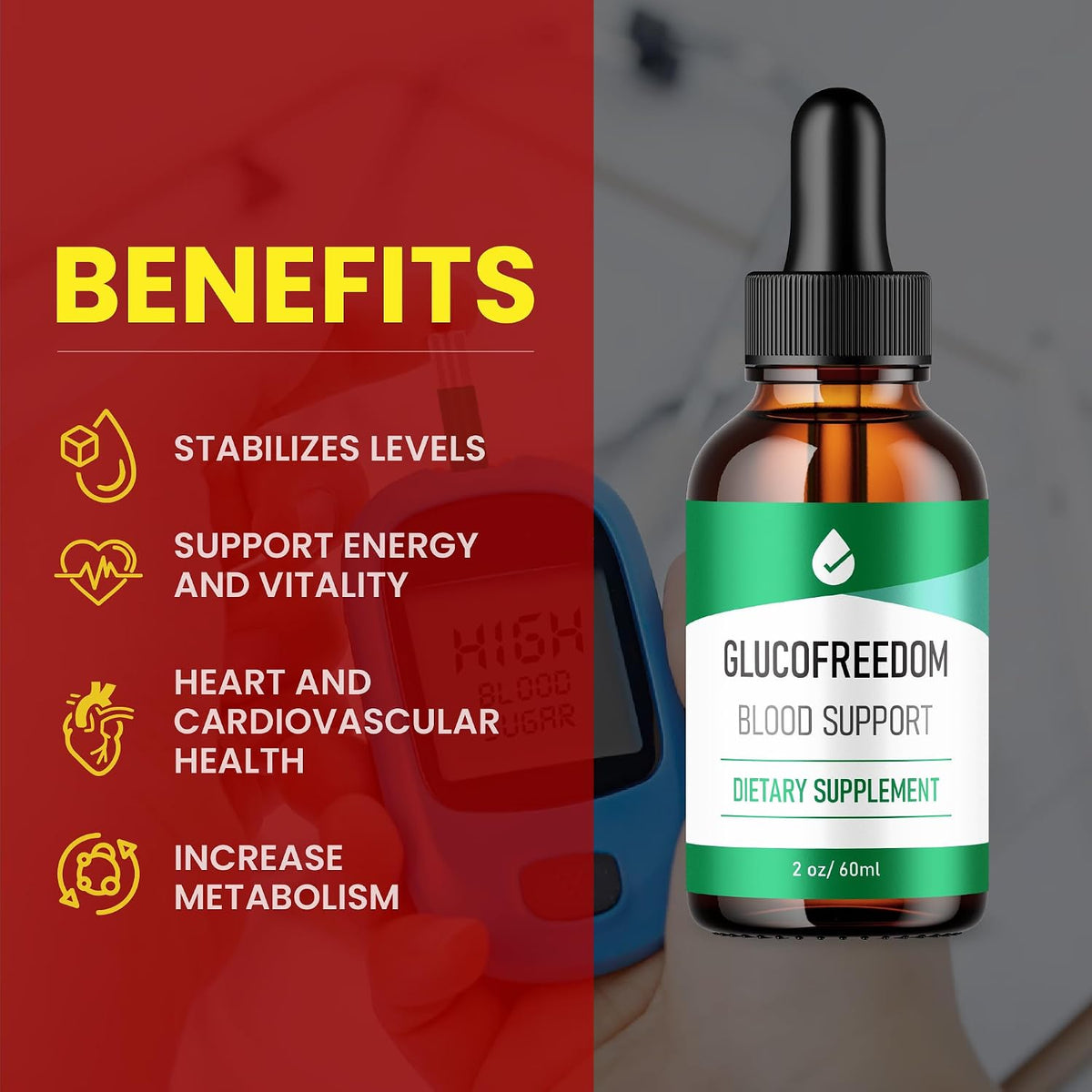 GlucoFreedom Drops - Official Formula (3 Pack) - görsel 4