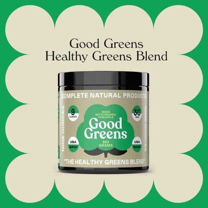 Good Greens Superfood Powder - The Healthy Greens Blend - 9oz (255g) 30 Servings