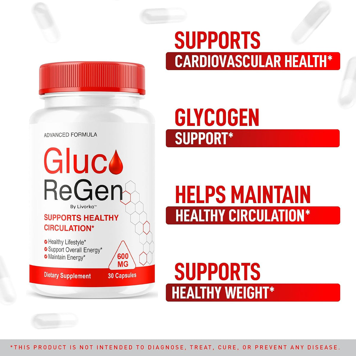GlucoRegen Capsules – Premium Advanced Support Formula (Pack of 5, 150 Capsules) - görsel 2