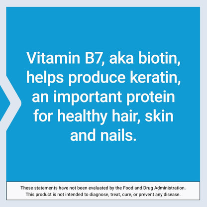 Life Extension Biotin 600 mcg Vitamin B7 Supplement for Hair, Skin & Energy Metabolism – Gluten-Free, Non-GMO – 100 Capsules