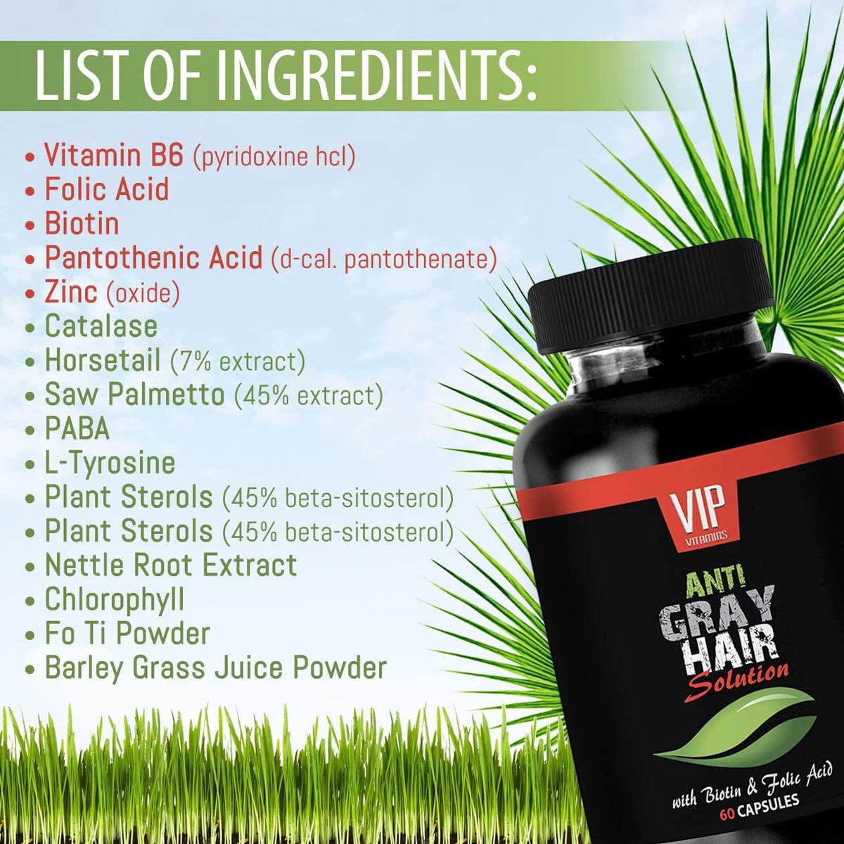 Rejuvenation Beauty Grey Hair Solution with Biotin & Folic Acid - görsel 6