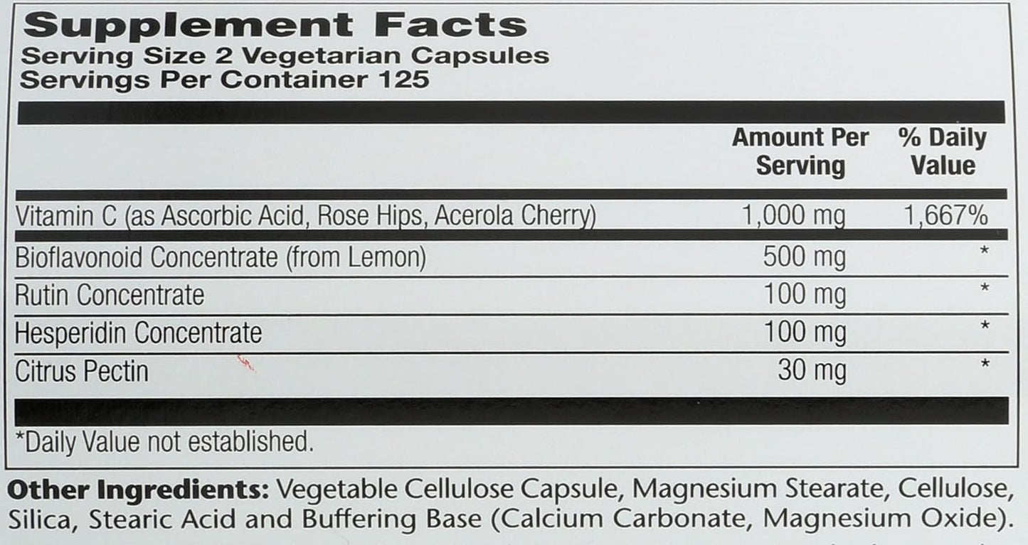 Solaray Super Bio C Buffered Vitamin C - 250 Capsules - görsel 4