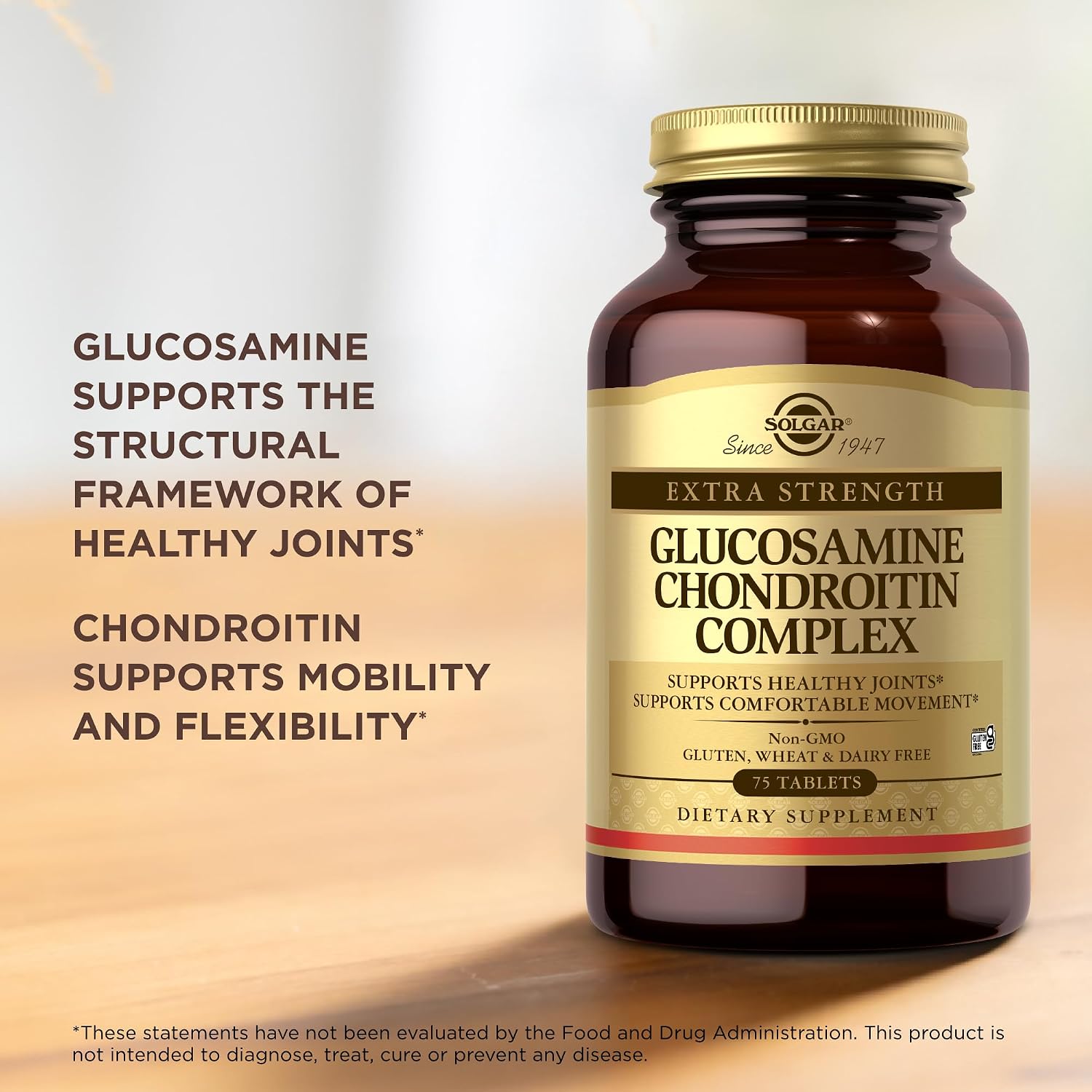 Solgar Extra Strength Glucosamine Chondroitin Complex, 75 Tablets - görsel 5