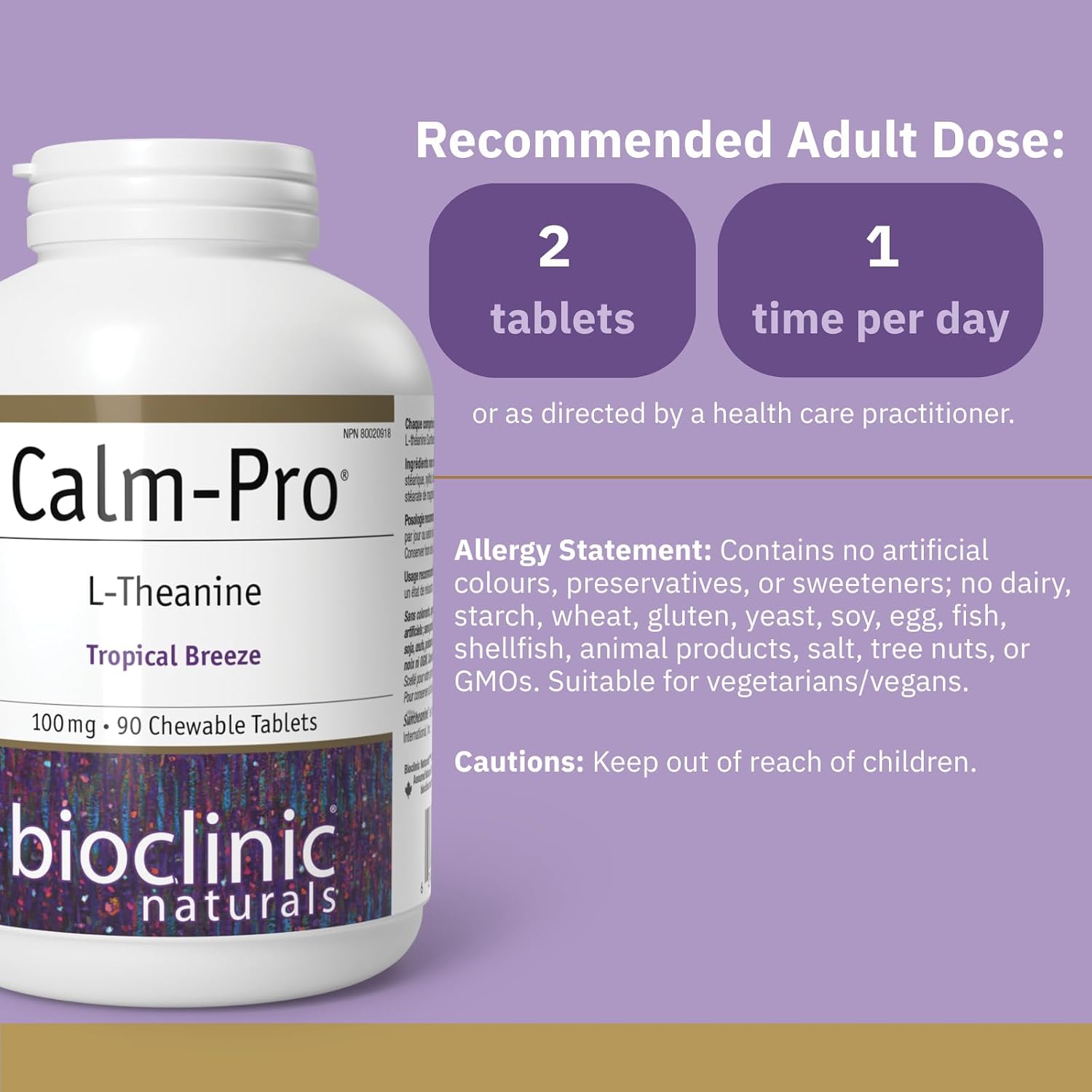 Bioclinic Calm Pro Chewable Tablets, 90 Tablets - görsel 2