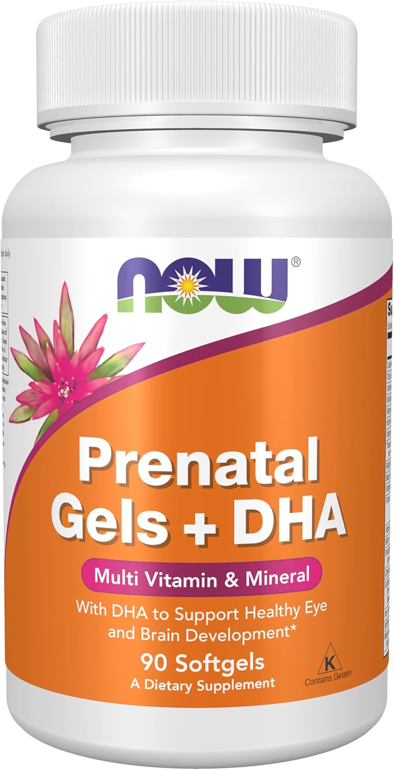 NOW Supplements, Prenatal Gels + DHA with 250 mg DHA per serving, plus Borage Oil (GLA), 180 Softgels - görsel 9