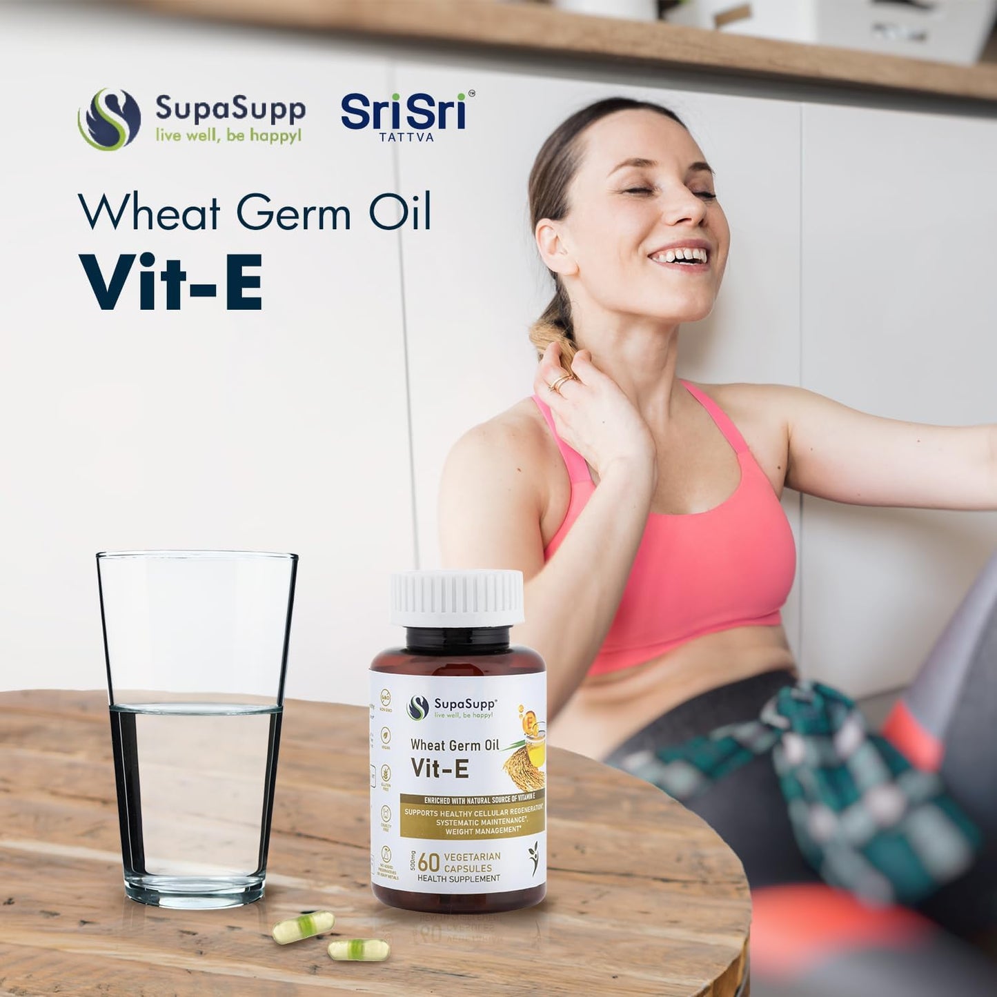 SRI SRI TATTVA VIT-E Wheat Germ Oil, 500mg (60 Capsules) - görsel 6