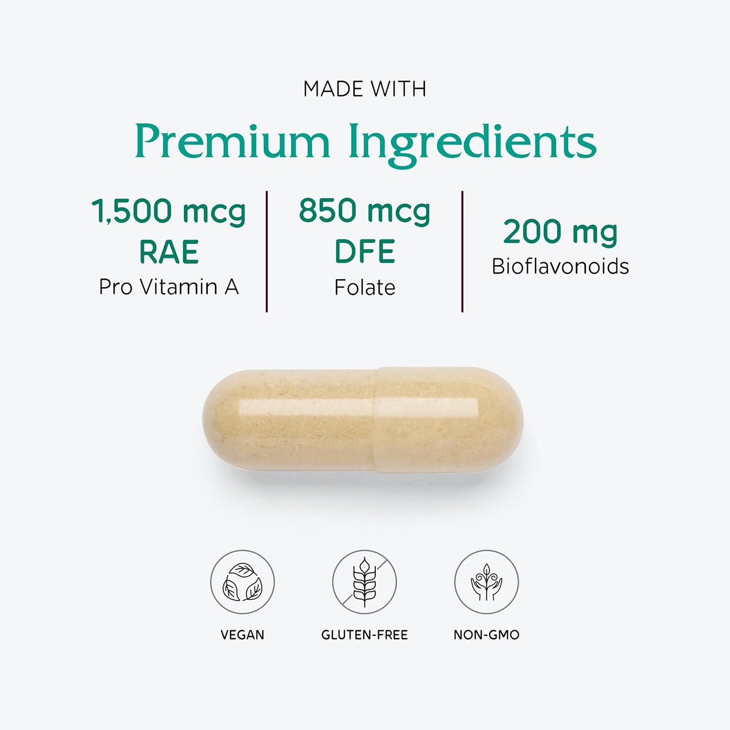 Vitanica Women's Symmetry, High Potency Daily Multivitamin, Vegan, 180 Capsules - görsel 4