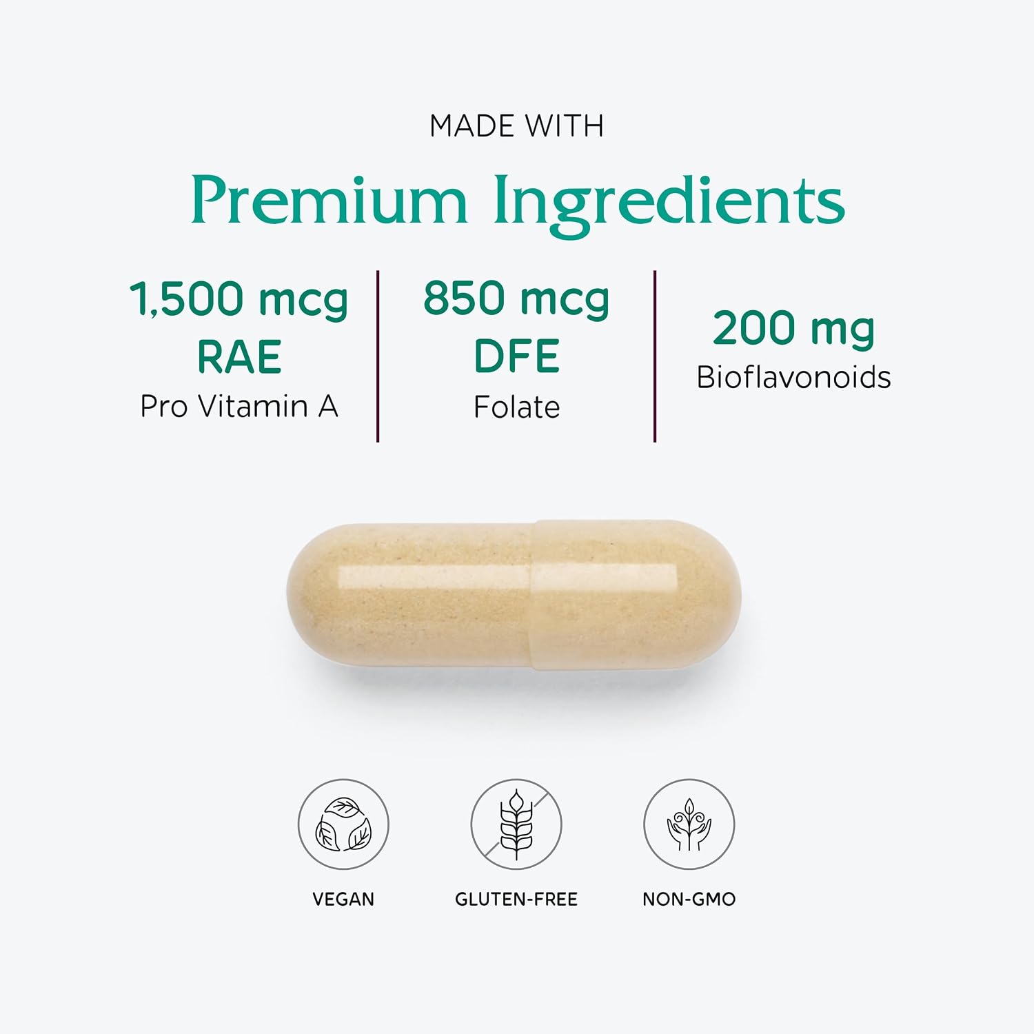Vitanica Women's Symmetry, High Potency Daily Multivitamin, Vegan, 180 Capsules - görsel 4