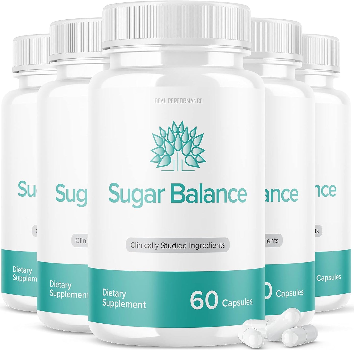 SugarBalance Capsules Food Supplement – Max Advanced Formula (5 Pack, 300 Capsules) - görsel 1